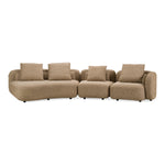 Percy - Contemporary Beige Fabric Left Facing Chaise Sectional Sofa by VIG Furniture - View 1