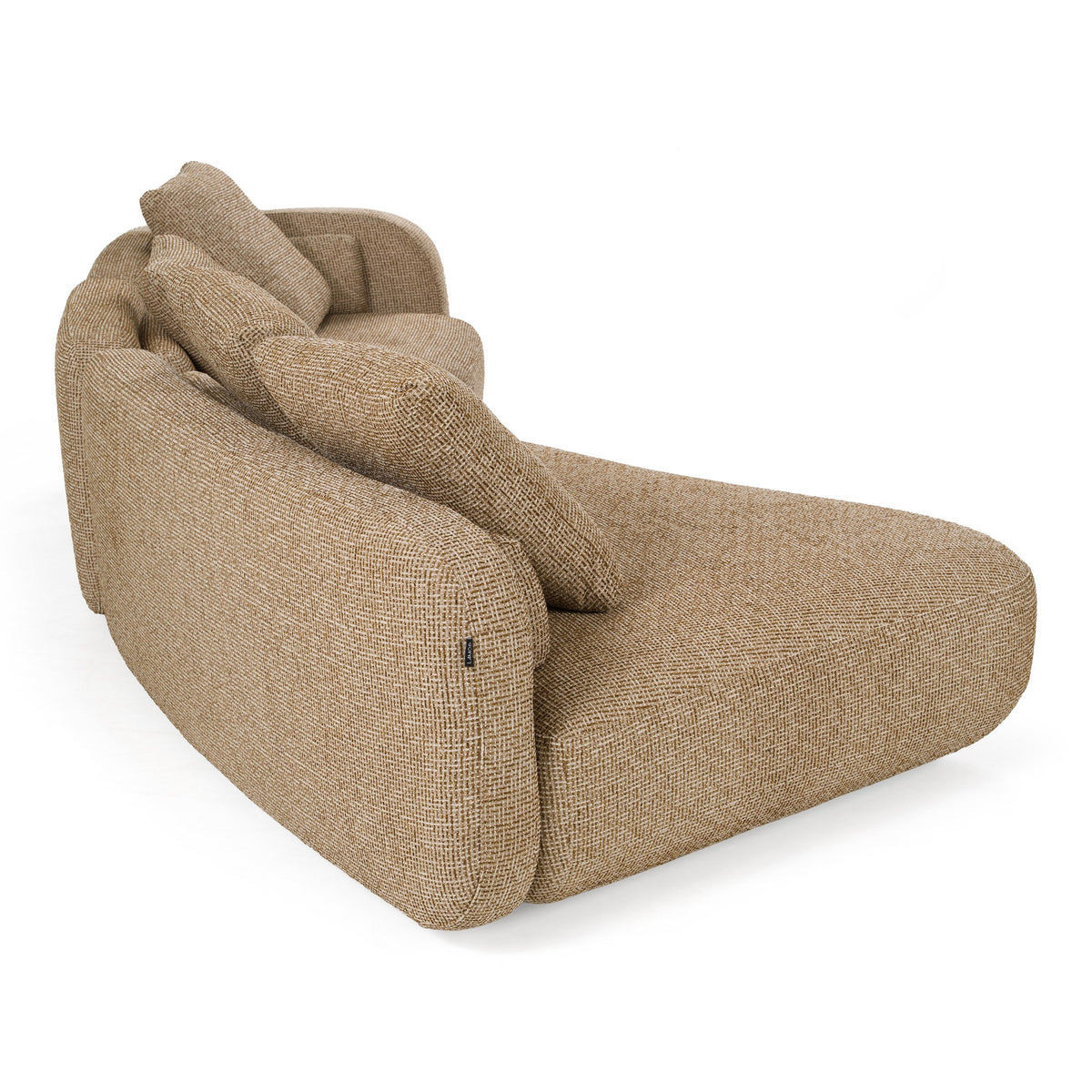 Percy - Contemporary Beige Fabric Left Facing Chaise Sectional Sofa by VIG Furniture - View 4