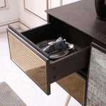 Phelan - Modern Smoked Ash & Brass Buffet by VIG Furniture - View 17