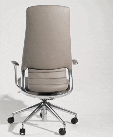 Pickard - Modern Grey Leather Executive Office Chair by VIG Furniture - View 7