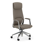 Pickard - Modern Grey Leather Executive Office Chair by VIG Furniture - View 1