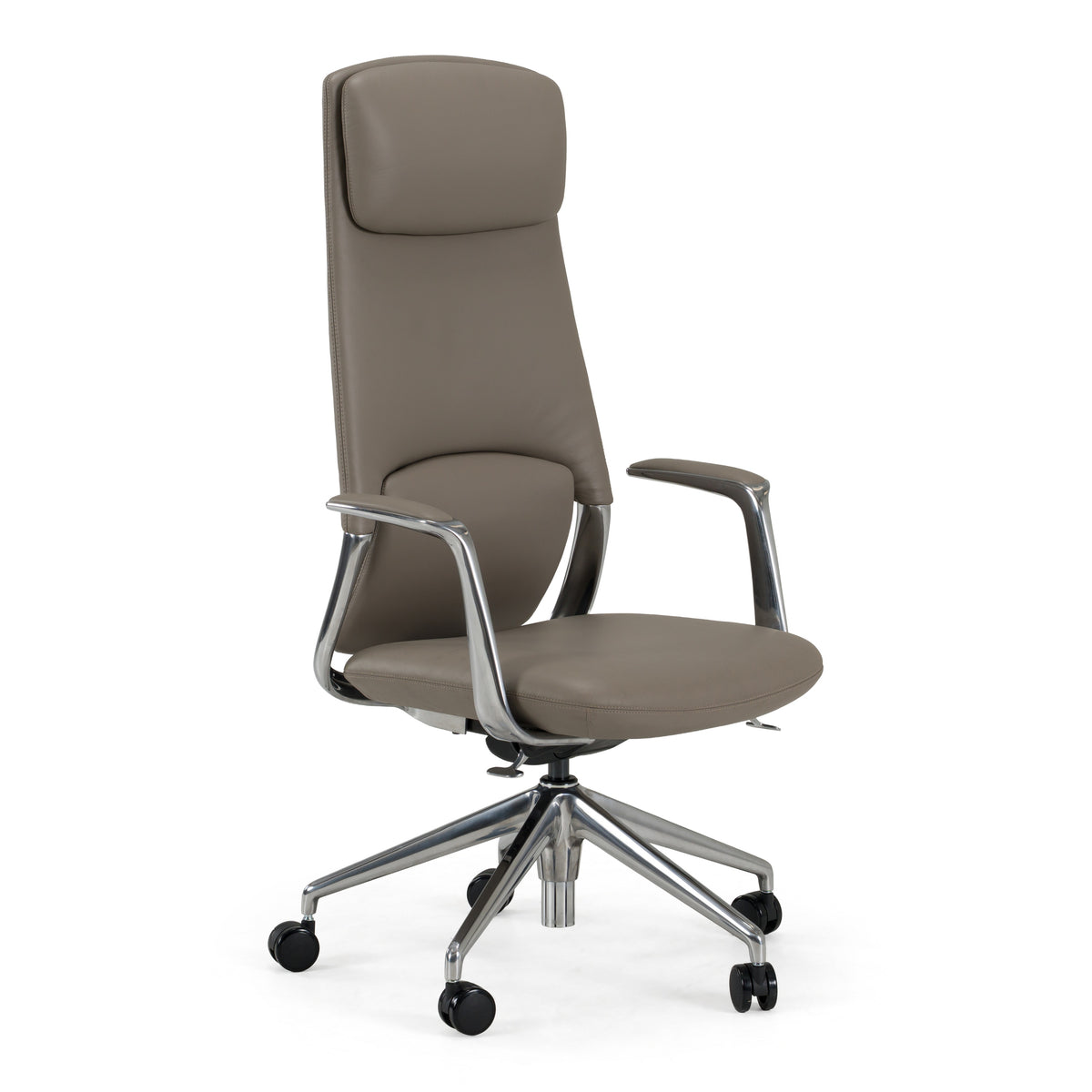 Pickard - Modern Grey Leather Executive Office Chair by VIG Furniture - View 1