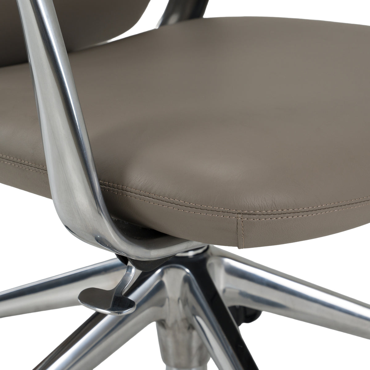Pickard - Modern Grey Leather Executive Office Chair by VIG Furniture - View 5