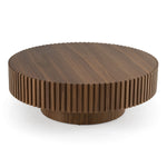 Pierre - Modern Walnut Large Round Coffee Table by VIG Furniture - View 2