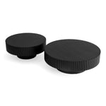 Pierre - Modern Black Ash Round Coffee Table Set by VIG Furniture - View 2