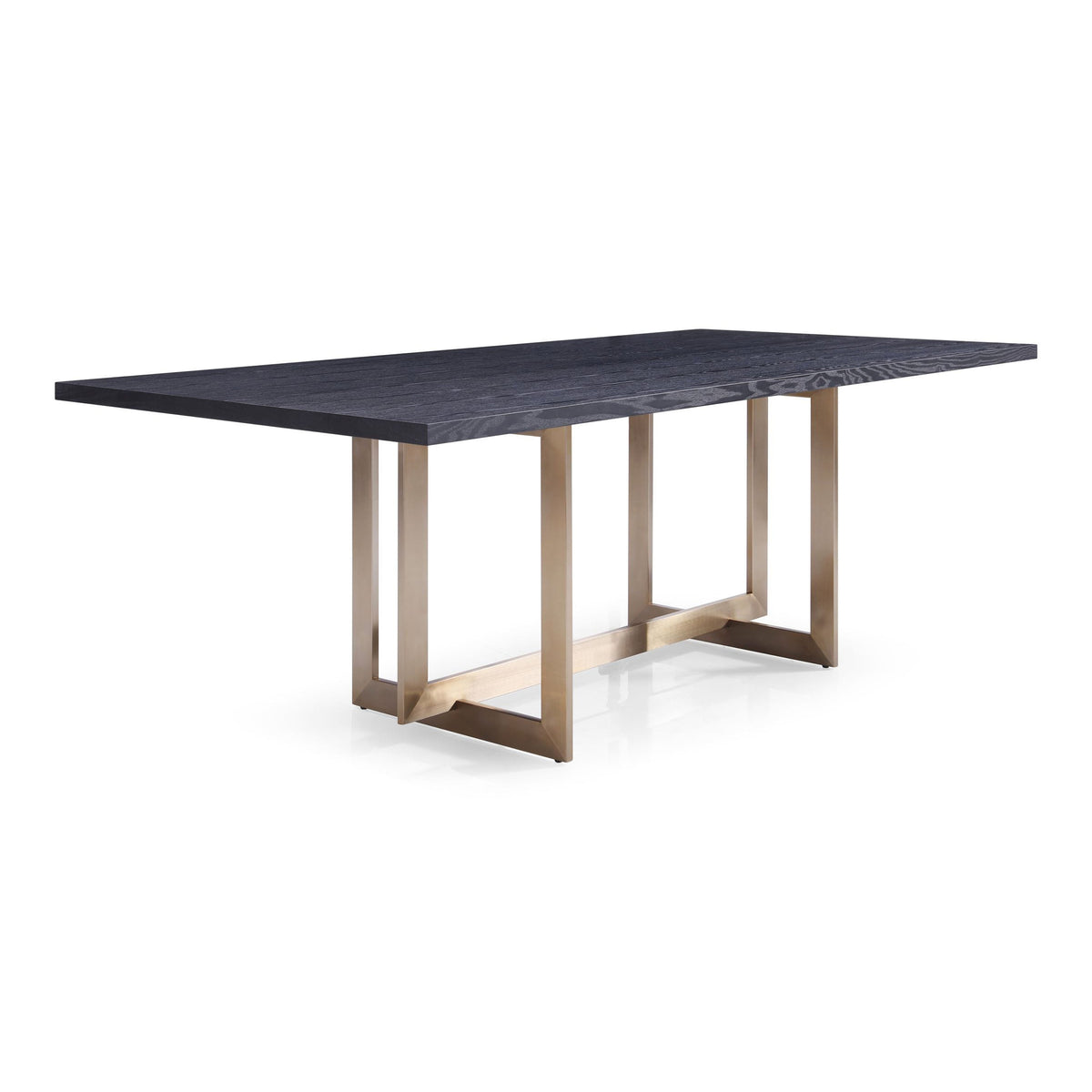 Pike - Modern Black Ash & Brass Dining Table by VIG Furniture - View 9
