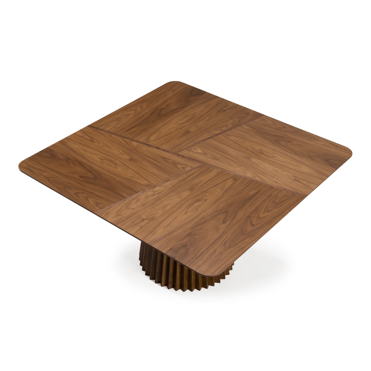 Platte - Mid-Century Modern Walnut Square Dining Table by VIG Furniture - View 4