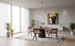Platte - Mid-Century Modern Walnut Square Dining Table by VIG Furniture - View 7