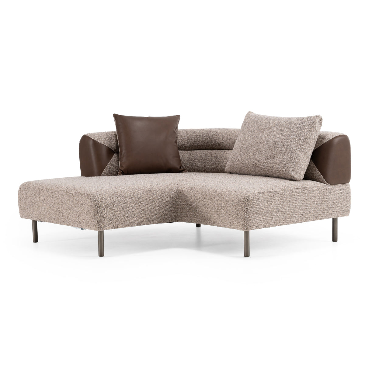 Plume - Modern Brown Fabric Sectional Sofa by VIG Furniture - View 10