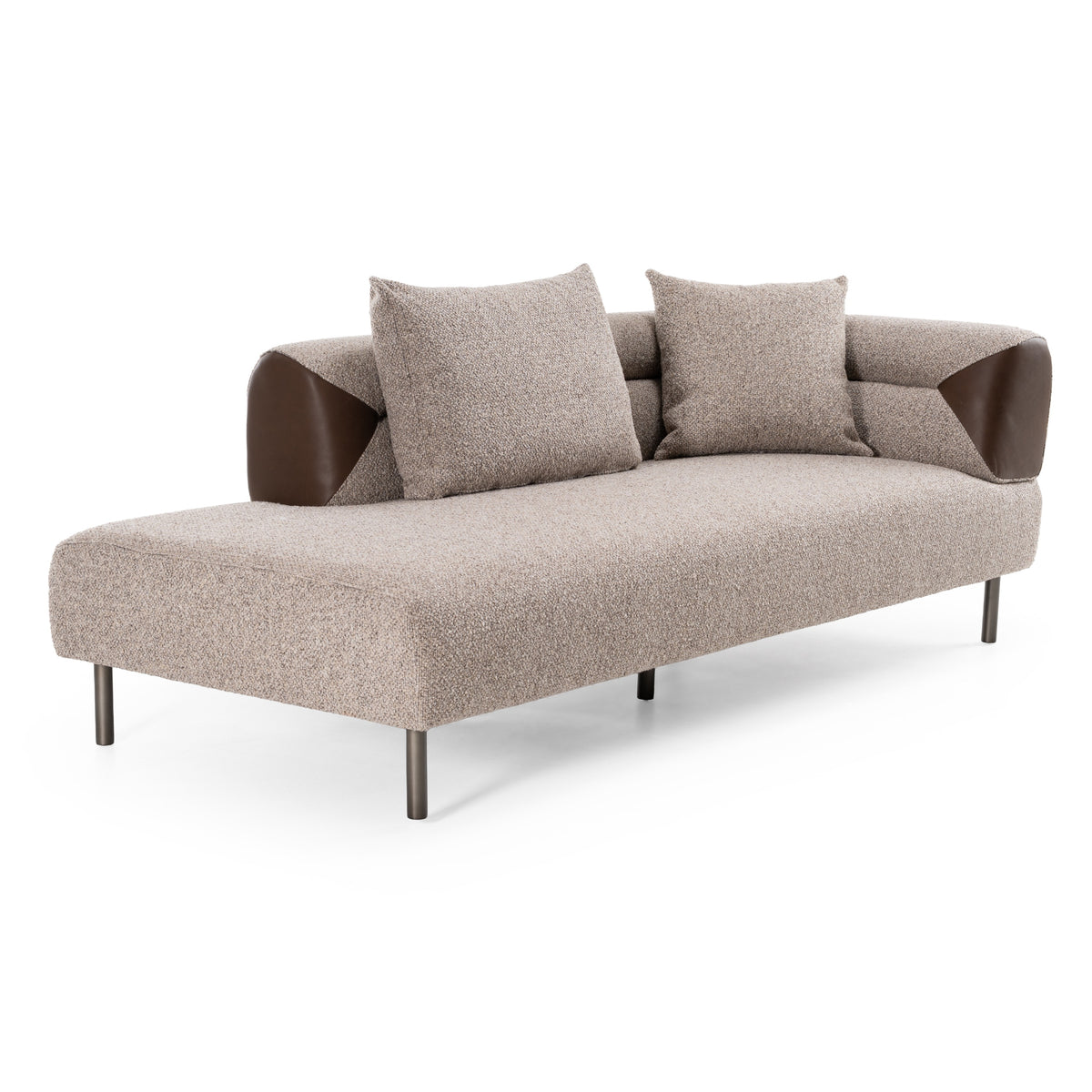 Plume - Modern Brown Fabric Sectional Sofa by VIG Furniture - View 12