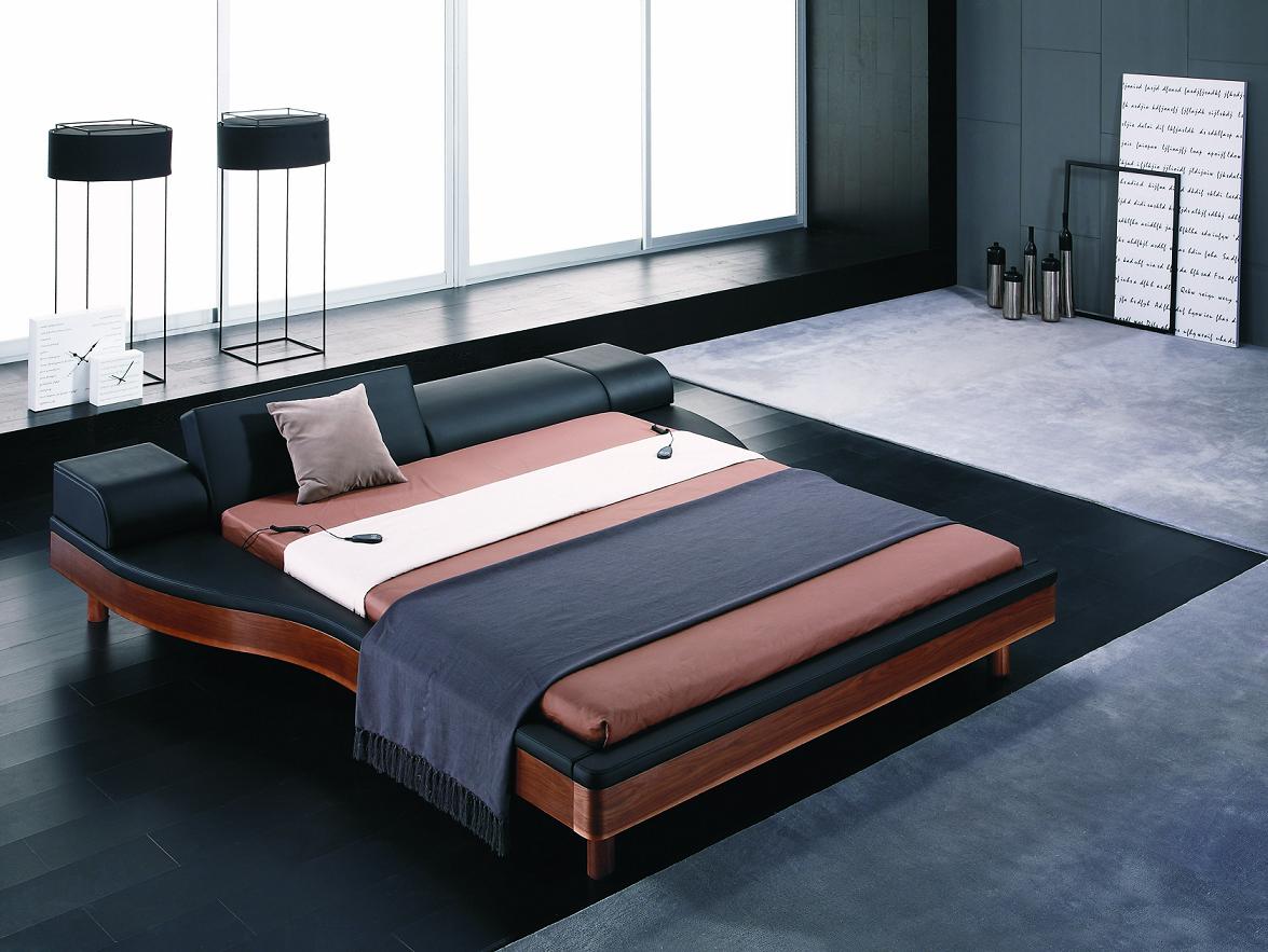 Queen Portofino Adjustable Leatherette Bed with built-in Nightstands by VIG Furniture - View 1