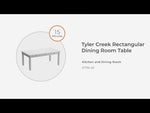 Tyler Creek - Rectangular Dining Room Table - Black / Gray