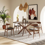 Prospect - Modern Round 59" Walnut Dining Table by VIG Furniture - View 2
