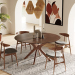 Prospect - Modern Round 59" Walnut Dining Table by VIG Furniture - View 3