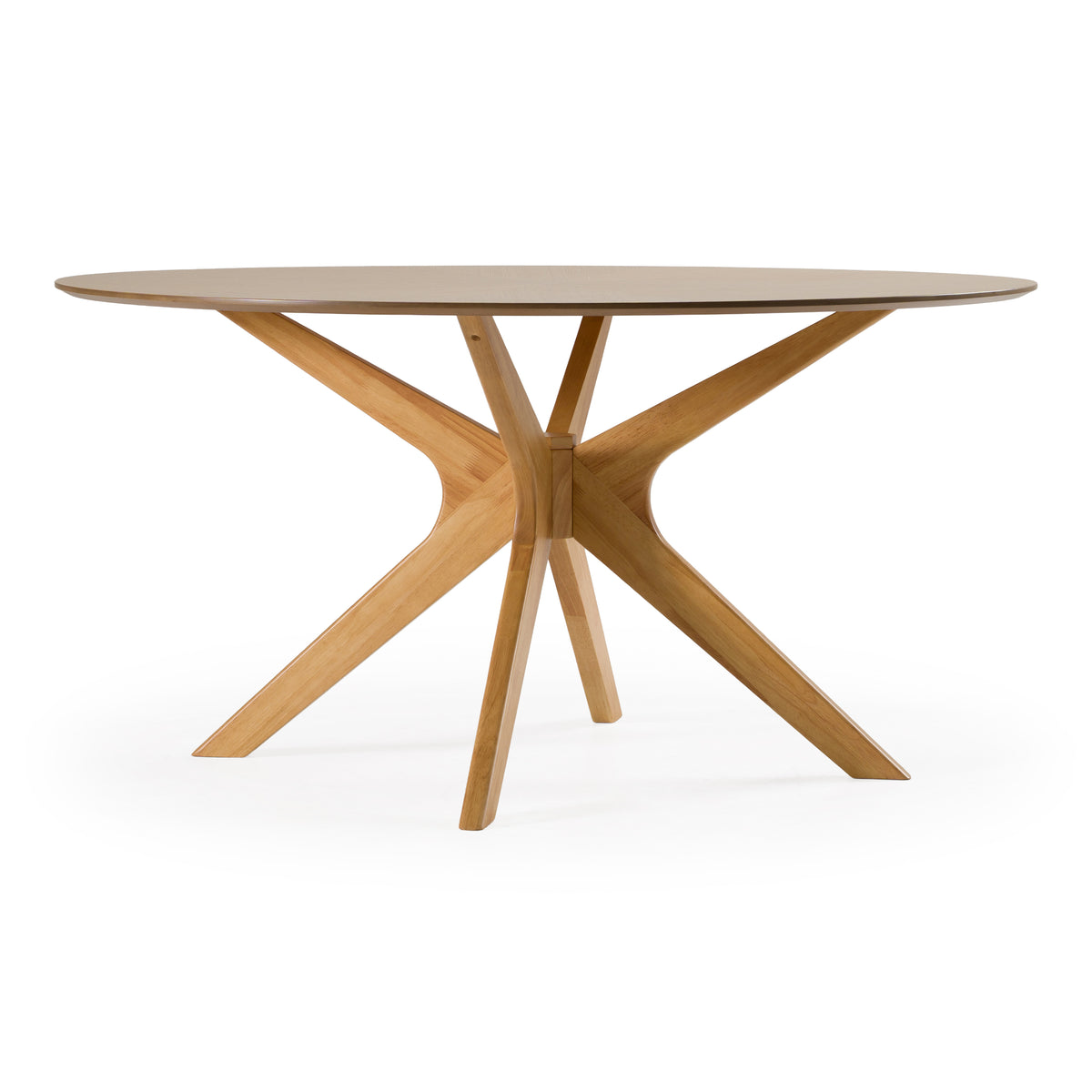 Prospect - Modern Round 59" Natural Oak Dining Table by VIG Furniture - View 1