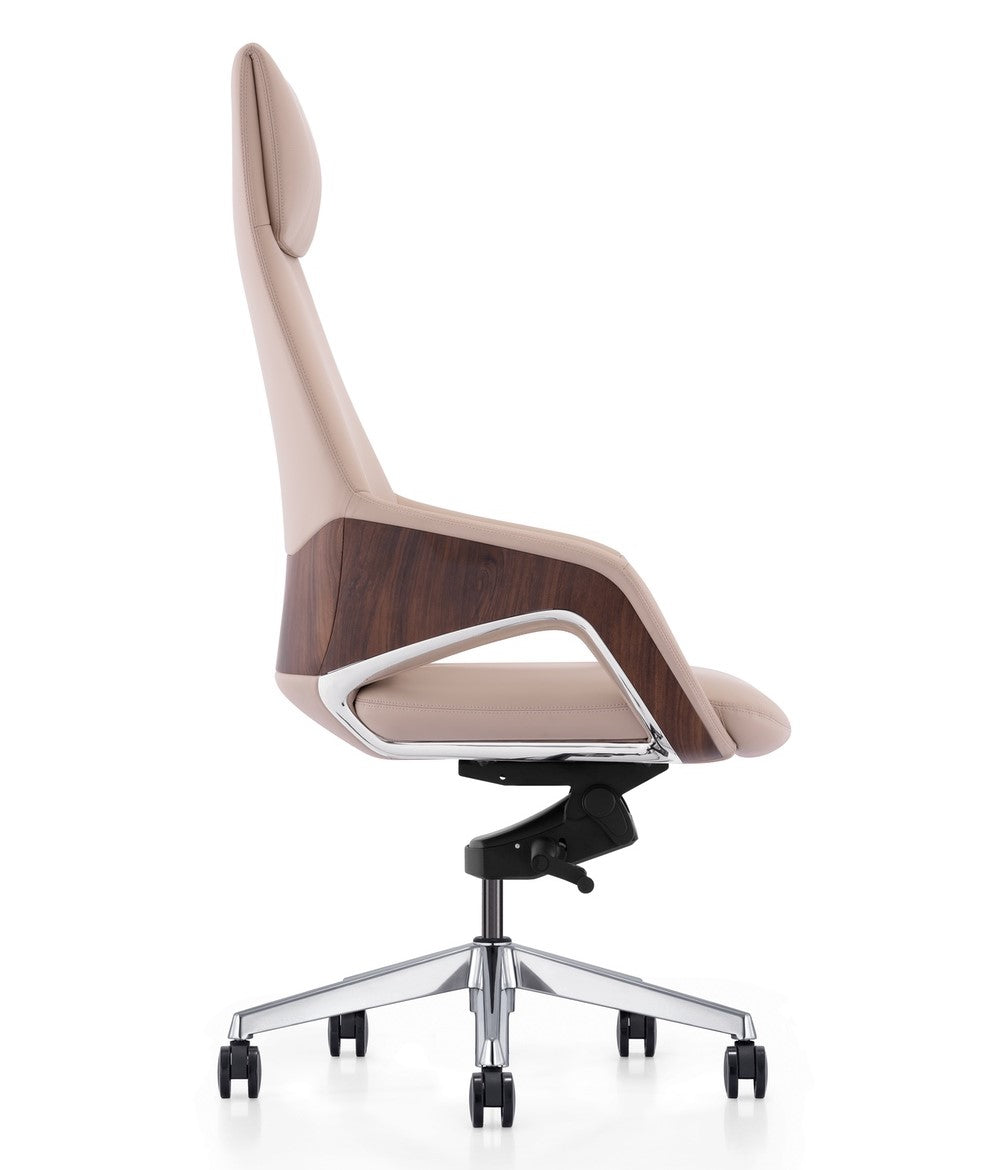 Prost Modern Beige High Back Executive Office Chair by VIG Furniture - View 3