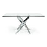 Pyrite Modern Rectangular Glass Dining Table by VIG Furniture - View 1