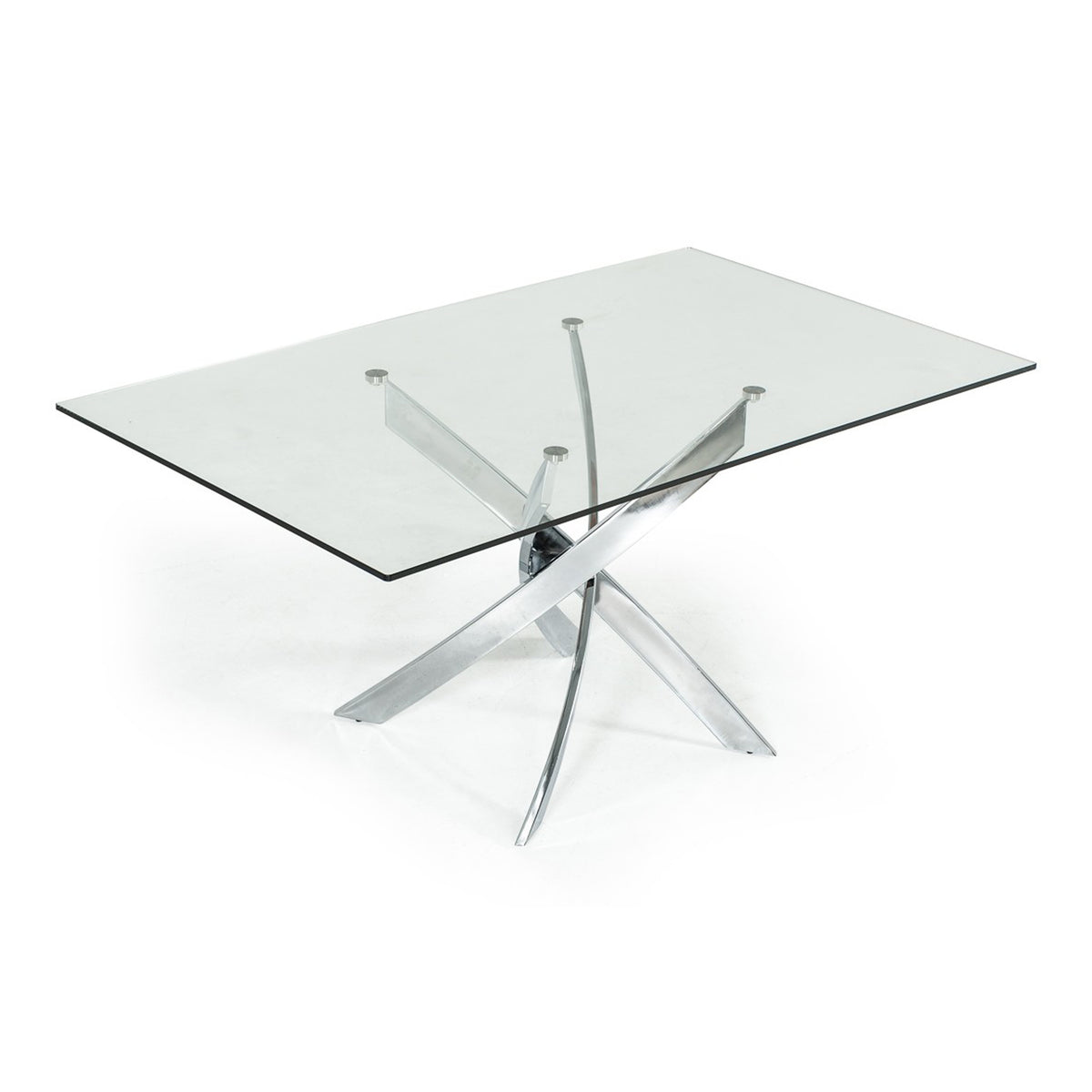 Pyrite Modern Rectangular Glass Dining Table by VIG Furniture - View 7