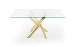 Pyrite Modern Glass and Gold Dining Table by VIG Furniture - View 8