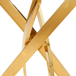 Pyrite Modern Glass and Gold Console Table by VIG Furniture - View 6
