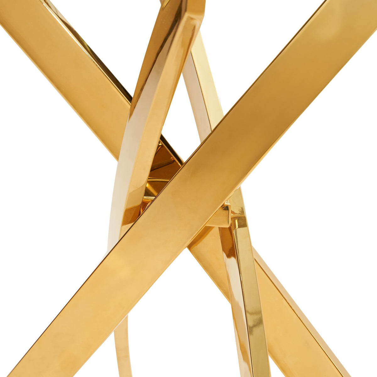 Pyrite Modern Glass and Gold Console Table by VIG Furniture - View 6