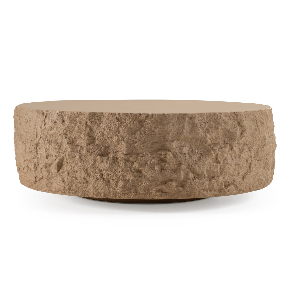Quarry - Modern Beige Round Coffee Table by VIG Furniture - View 1