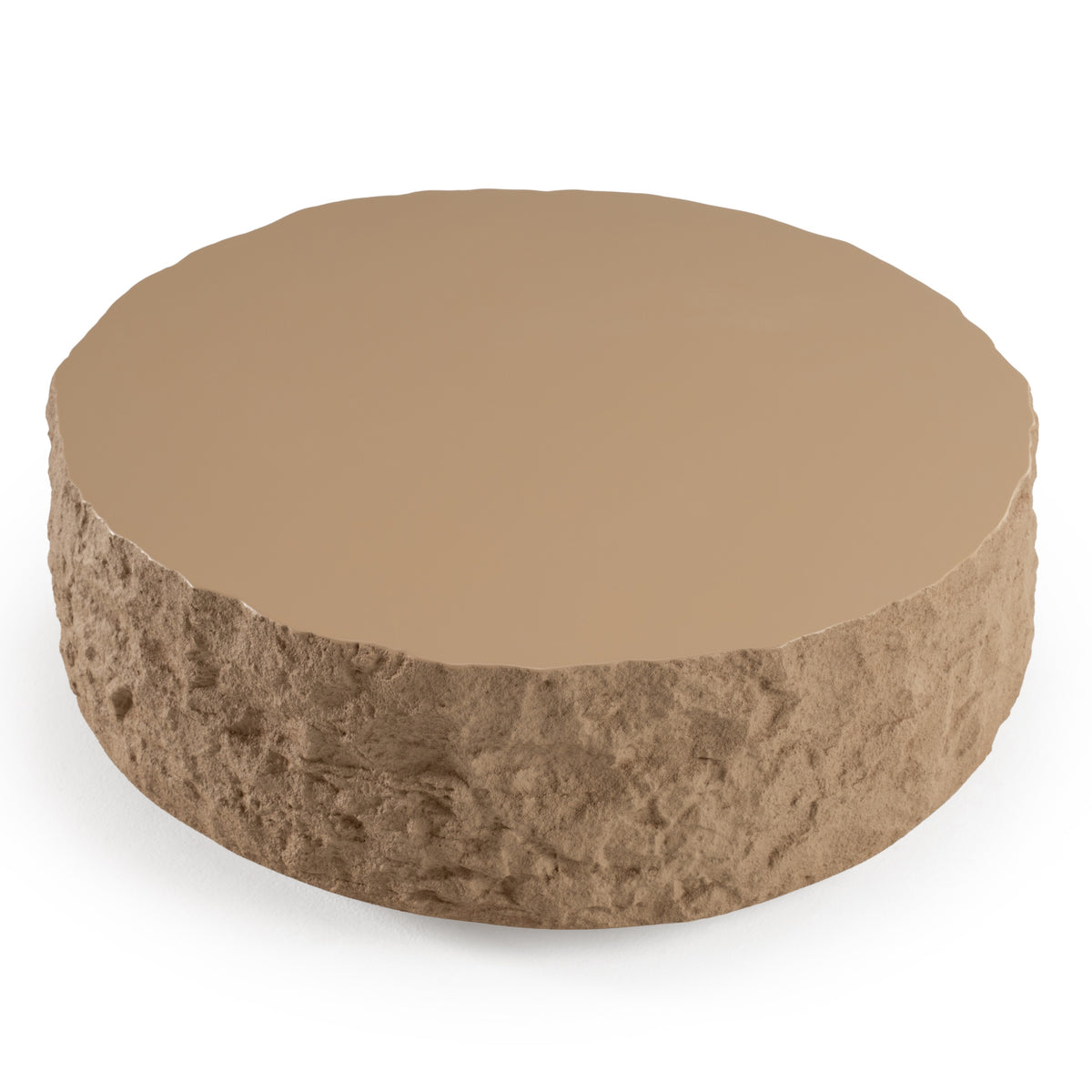 Quarry - Modern Beige Round Coffee Table by VIG Furniture - View 3