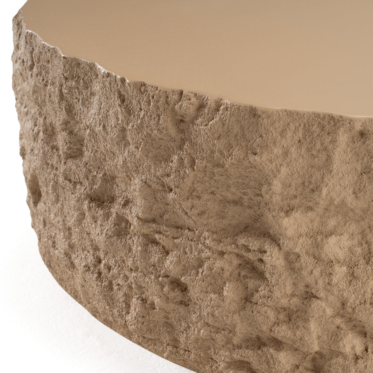 Quarry - Modern Beige Round Coffee Table by VIG Furniture - View 4