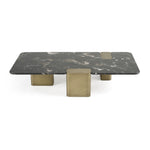 Quest - Modern Black Rose Marble + Antique Brass Coffee Table by VIG Furniture - View 3