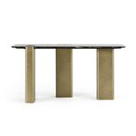 Quest - Modern Black Rose Marble + Antique Brass Console Table by VIG Furniture - View 1
