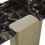 Quest - Modern Black Rose Marble + Antique Brass Console Table by VIG Furniture - View 6