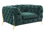 Quincey - Transitional Emerald Green Velvet Chair by VIG Furniture - View 1