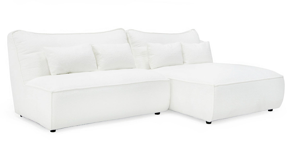 Racine - Modern White Fabric Modular Sectional Sofa by VIG Furniture - View 3