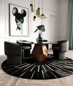 Rackham Mid-Century Walnut Round Dining Table by VIG Furniture - View 8