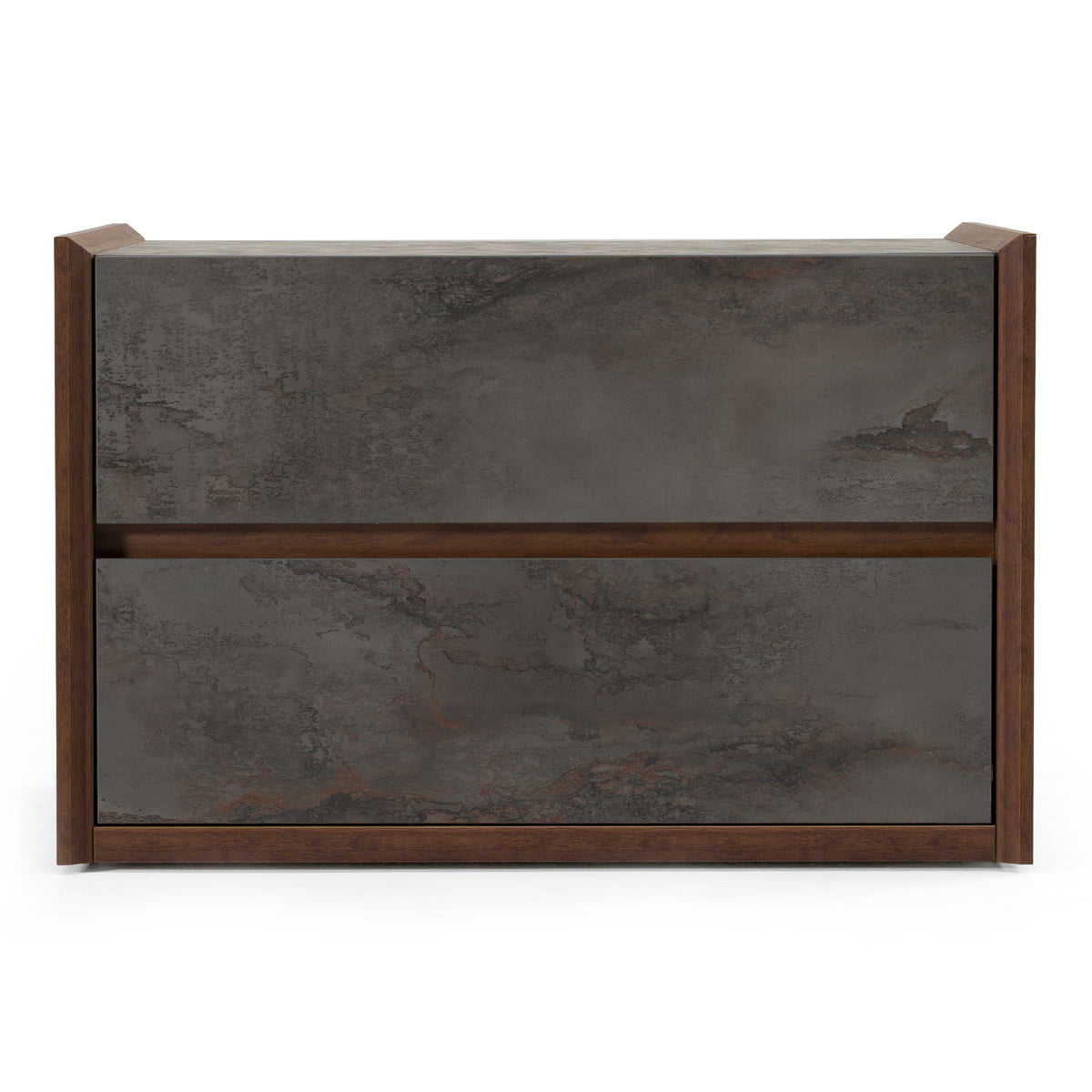 Rado Modern Walnut & Stucco Nightstand by VIG Furniture - View 1