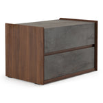 Rado Modern Walnut & Stucco Nightstand by VIG Furniture - View 3