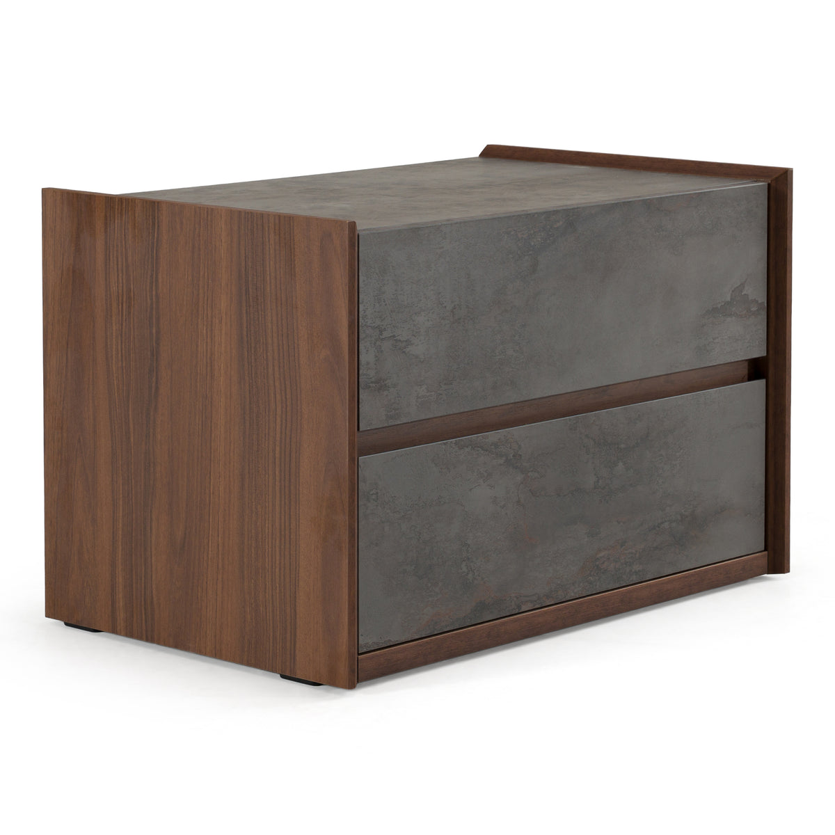 Rado Modern Walnut & Stucco Nightstand by VIG Furniture - View 3