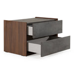 Rado Modern Walnut & Stucco Nightstand by VIG Furniture - View 6