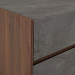 Eastern King Rado - Modern Walnut & Volcanic Slate Bedroom set