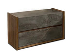 California King Rado - Modern Walnut & Volcanic Slate Bedroom set