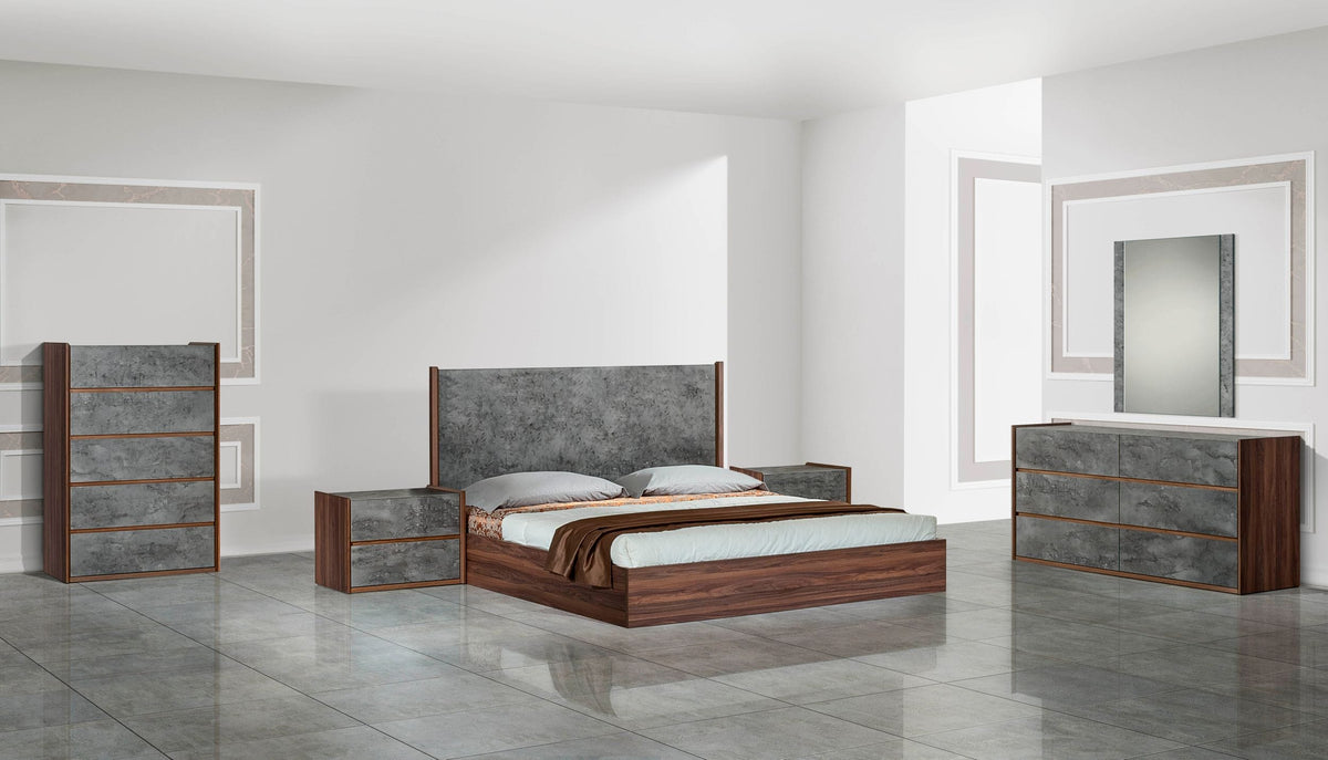 Rado Modern Walnut & Stucco Chest by VIG Furniture - View 2