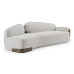 Rainier - Contemporary Off-White Fabric + Antique Brass Sofa by VIG Furniture - View 6