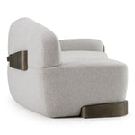 Rainier - Contemporary Off-White Fabric + Antique Brass Sofa by VIG Furniture - View 7