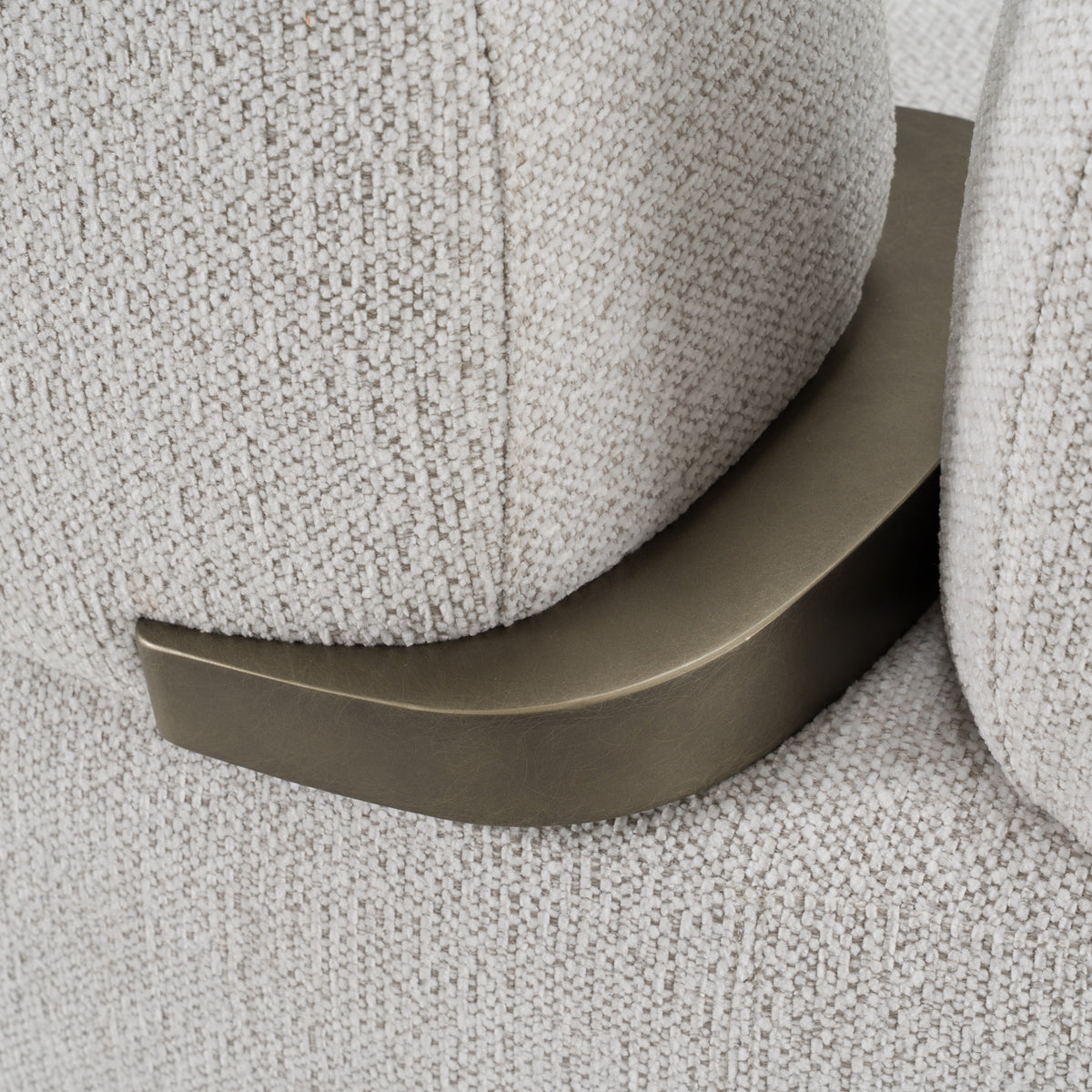 Rainier - Contemporary Off-White Fabric + Antique Brass Sofa by VIG Furniture - View 10