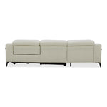 Rampart - Modern L-Shape LAF White Leather Sectional Sofa with 1 Recliner by VIG Furniture - View 13