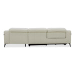 Rampart - Modern L-Shape RAF White Leather Sectional Sofa with 1 Recliner by VIG Furniture - View 12