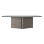 Raphael - Modern Glass + Silver Dining Table by VIG Furniture - View 1