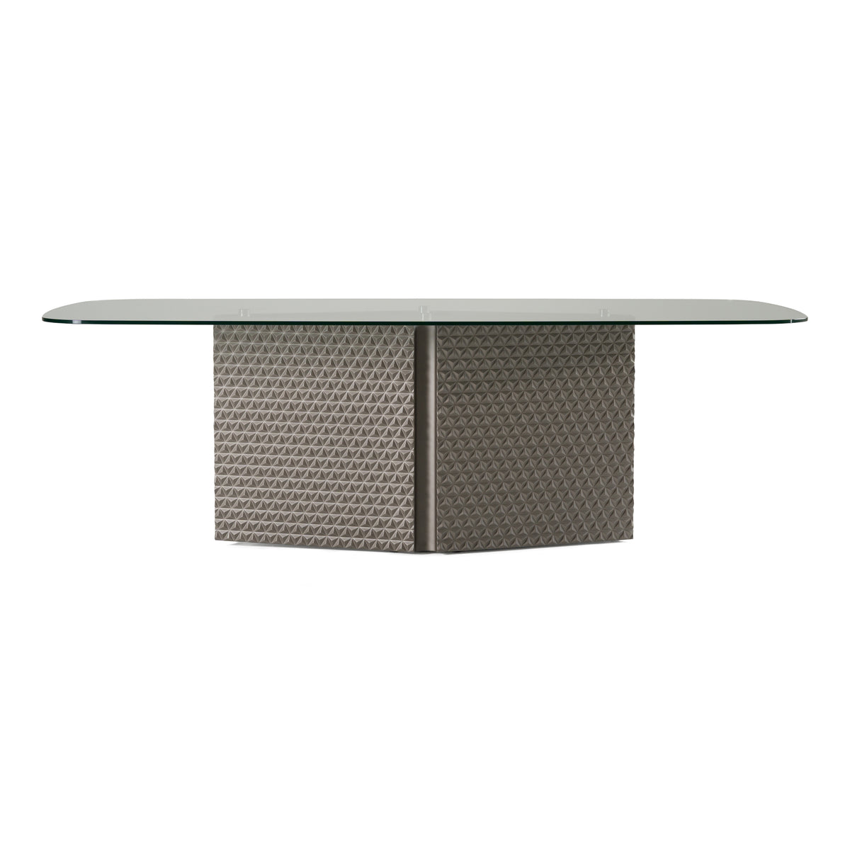 Raphael - Modern Glass + Silver Dining Table by VIG Furniture - View 1