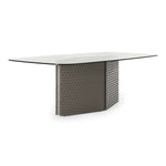 Raphael - Modern Glass + Silver Dining Table by VIG Furniture - View 2