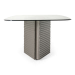 Raphael - Modern Glass + Silver Dining Table by VIG Furniture - View 3